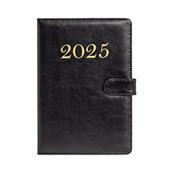 Agenda Diária 2025 com Capa em Couro PU - 06107