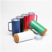 Caneca Térmica com Cortiça de 500 ml - 18839