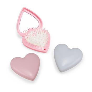 Escova com Espelho formato Coração - 18919