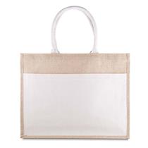 Sacola em Algodão Cru e Juta - BAC012