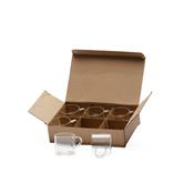 Kit Xícaras de Vidro com Seis Peças - 08295