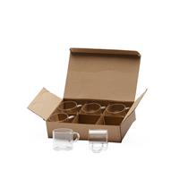 Kit Xícaras de Vidro com Seis Peças - 08295