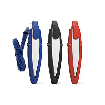 Esferográfica com Acabamento Matt e Incluso Cordão de Pescoço