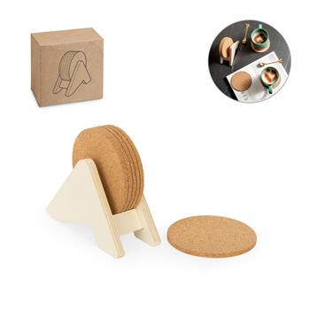 Kit de Porta Copos em Cortiça - 94368