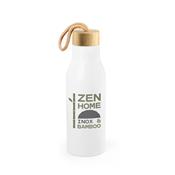 Squeeze de Aço Inox e Tampa Bambu de 570 ml - 94379