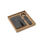 Kit Porta Cartões e Chaveiro em Metal e Poliéster - 95100