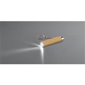 Chaveiro de Bambu e Lanterna Led - 95108