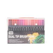 Kit de Canetinhas com Ponta Dupla 100 Cores - 08332B-100