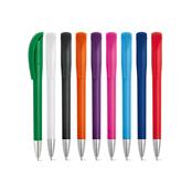 Esferográfica ABS com Acabamento Brilhante e Ponteira Cromada