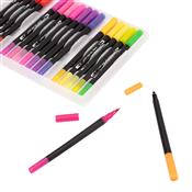 Kit de Canetinhas com Ponta Dupla 24 Cores - 08332B-24