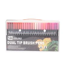 Kit de Canetinhas com Ponta Dupla 144 Cores - 08332B-144