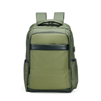 Mochila de Couro Sintético com USB de 21 Litros - 08172A