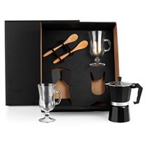 Kit Para Café Com Cafeteira Italiana com 5 Peças - KT-90234