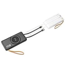 Power Bank 10.000 mAh e Carregamento via Indução ou via Cabo - 09145