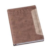 Agenda Diária 2026 Estampada Marrom Vertical - LG3776