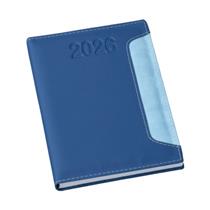 Agenda Diária 2026 Estampada Azul Vertical - LG3778