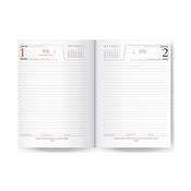 Agenda Diária 2026 Estampada Azul Vertical - LG3778