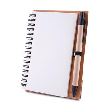 Caderno Capa em Papelão Reciclado c/ Caneta - CAD460