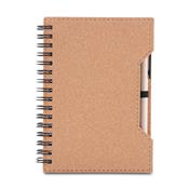 Caderno Capa em Papelão Reciclado c/ Caneta - CAD460