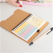 Caderno Capa em Papelão Reciclado c/ Caneta - CAD460