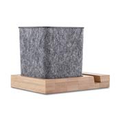 Porta Objetos e Smartphone em Feltro e Bambu - PCL120