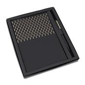 Kit Escritório com Caderno de Capa em PU e Caneta Metálica - CAD450