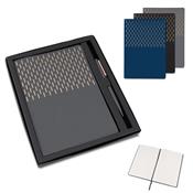 Kit Escritório com Caderno de Capa em PU e Caneta Metálica - CAD450