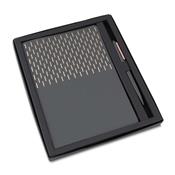 Kit Escritório com Caderno de Capa em PU e Caneta Metálica - CAD450