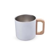 Caneca Térmica com Alça de Madeira de 400 ml - CA9540