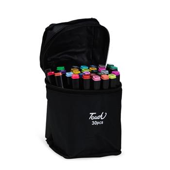 Kit Canetas Marcadoras Pontas Duplas 30 Cores - 08329-30