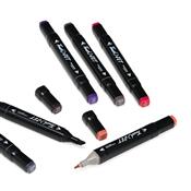 Kit Canetas Marcadoras Pontas Duplas 30 Cores - 08329-30