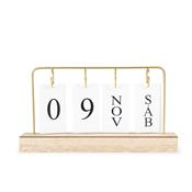 Calendário Permanente MDF com Alça de Ferro - 19026