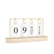 Calendário Permanente MDF com Alça de Ferro - 19026