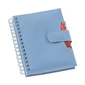Planner Elite Azul Wire-o c/ Fecho de Imã + Sup. p/ Cartão e Caneta - LG3495 Azul
