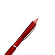 Caneta Plástica com Marca Texto - 09112