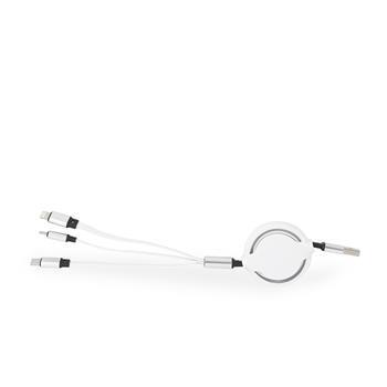 Cabo USB Retrátil 3 em 1 - 19073