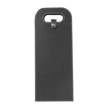 Porta Vinho Duplo em Couro Sintético - 19127