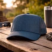 Boné de Poliéster Aba Curva com Tela - 18986A