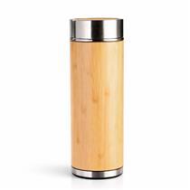 Garrafa Térmica com Revestimento em Bambu 350 ml - 19153