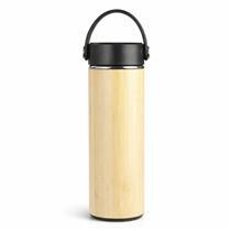 Garrafa Térmica Revestida em Bambu 400 ml - 19156