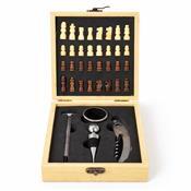 Kit Vinho com Jogo de Xadrez 4 Peças - 19118