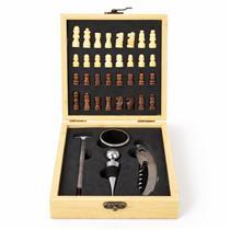Kit Vinho com Jogo de Xadrez 4 Peças - 19118