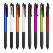 Caneta Plástica com Três Cores Touch - 09211