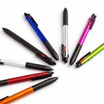 Caneta Plástica com Três Cores Touch - 09211