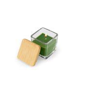 Vela Aromática em Copo de Vidro e Tampa de Bambu - 95096