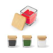 Vela Aromática em Copo de Vidro e Tampa de Bambu - 95096