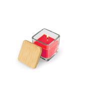 Vela Aromática em Copo de Vidro e Tampa de Bambu - 95096