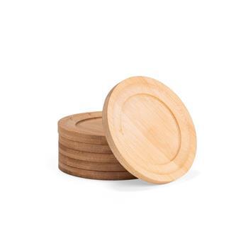 Kit Porta Copos Bambu 6 Peças - 15289