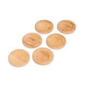 Kit Porta Copos Bambu 6 Peças - 15289