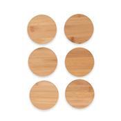 Kit Porta Copos Bambu 6 Peças - 15289
